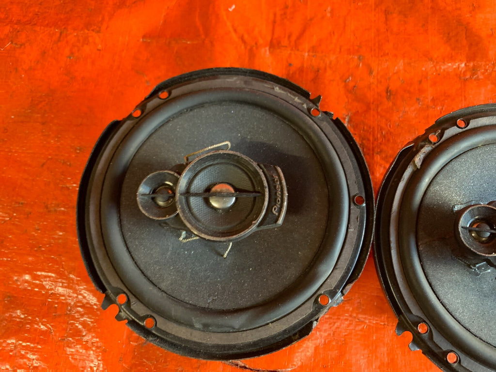 PIONEER TS A1676R 6.5" 3220W 3 WAY TWEETERS CAR STEREO AMPLIFIED PAIR SPEAKERS .2