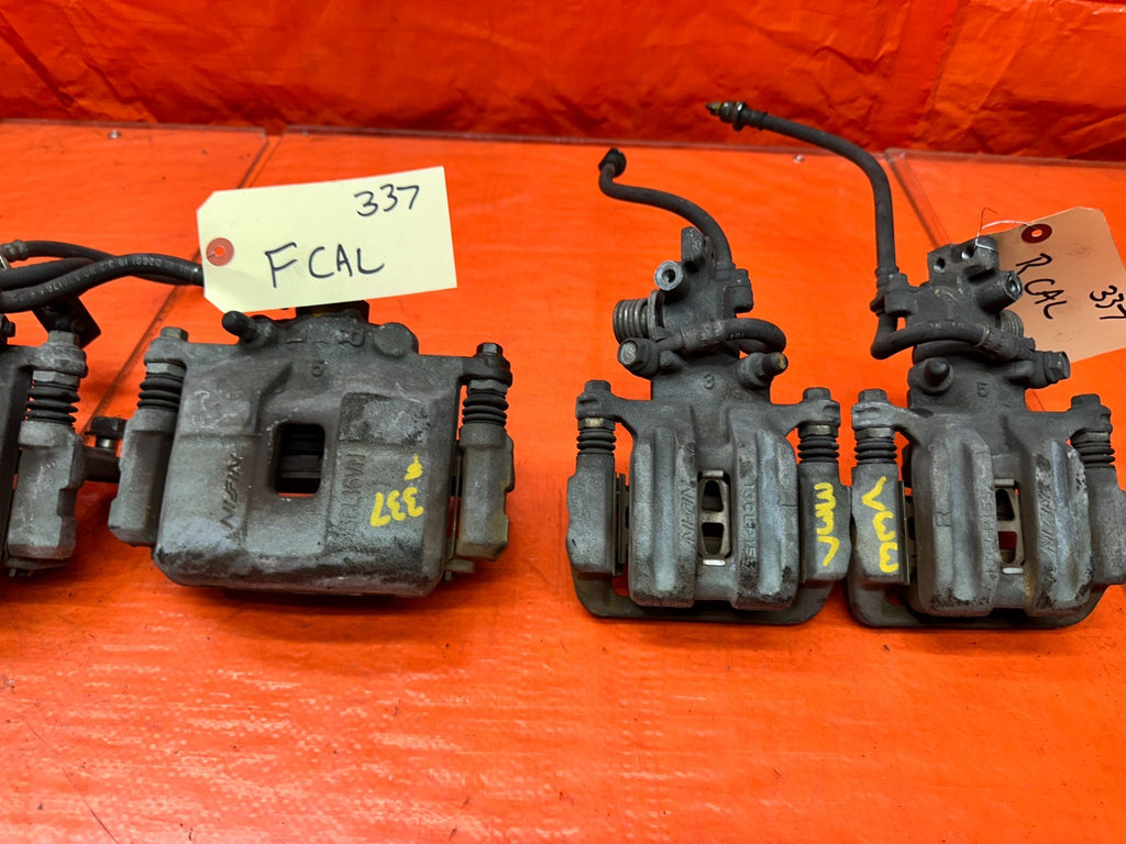 00 03 HONDA S2000 AP1 FRONT REAR BRAKE CALIPERS BRACKETS PADS SET LEFT RIGHT #338
