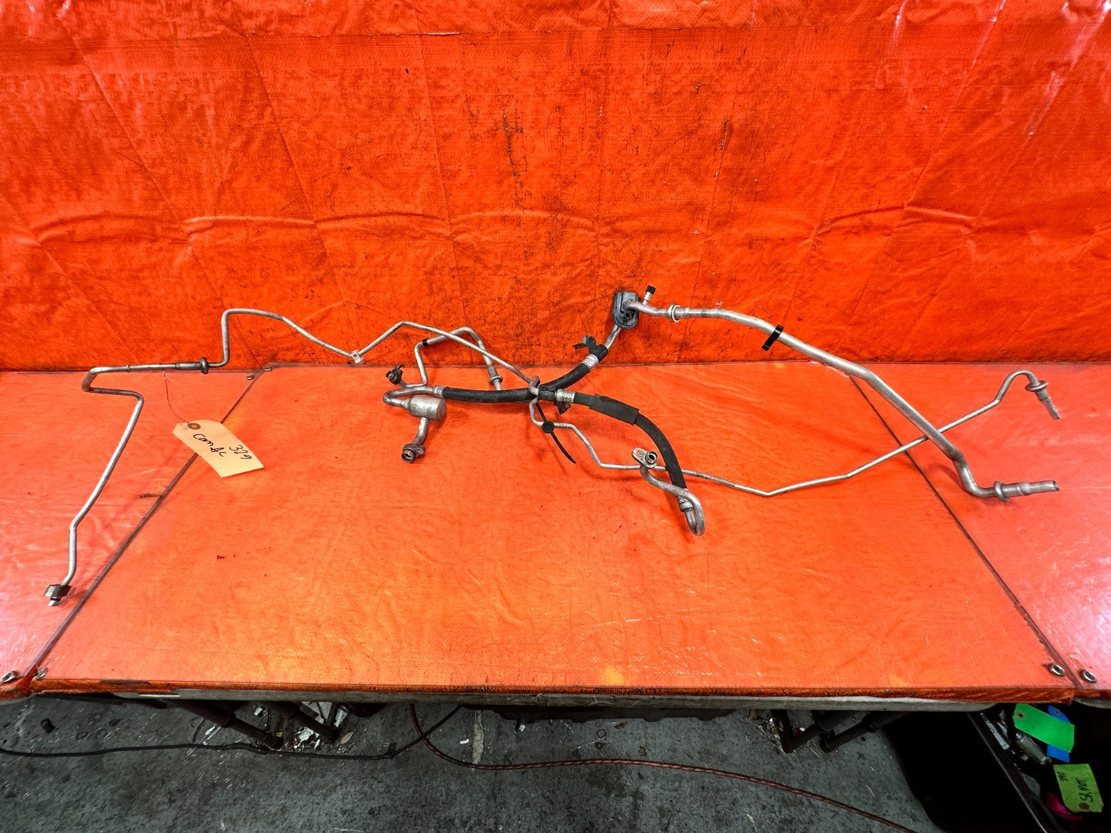 08 15 INFINITI G37 Q60 3.7L A/C AIR CONDITIONING REFRIGERANT LINES HOSES SET 3290