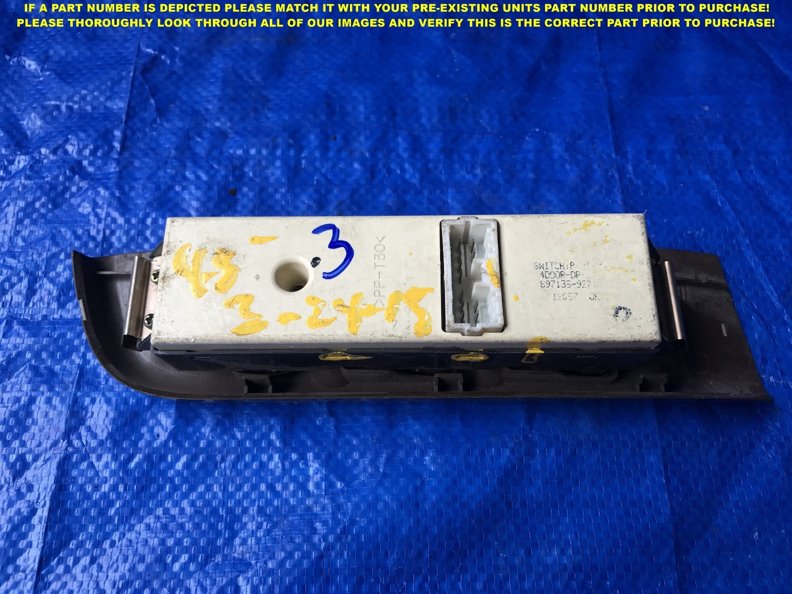 OEM 1998 1999 2000 2001 2002 HONDA PASSPORT DRIVER LEFT MASTER WINDOW SWITCH3