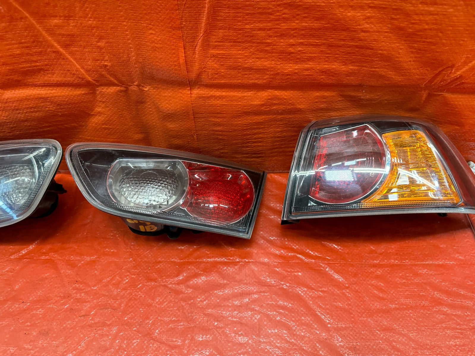 08 15 LANCER EVOLUTION X EVO 10   LEFT RIGHT INNER OUTER TAIL LIGHTS LAMPS #2147