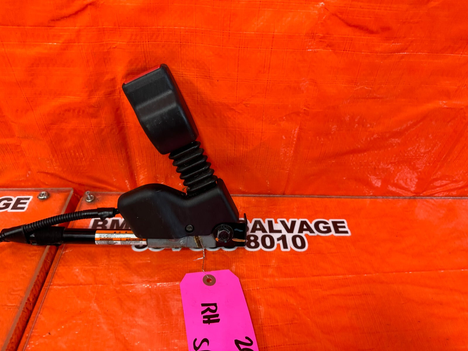 07 11 HONDA CIVIC SI SEDAN   PASSENGER RIGHT FRONT SEAT BELT CLIP BUCKLE OEM 2033