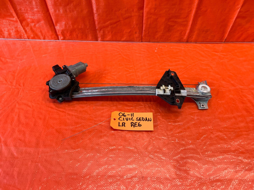 06 11 HONDA CIVIC SEDAN 4 DOOR DRIVER LEFT REAR WINDOW REGULATOR OEM #2200