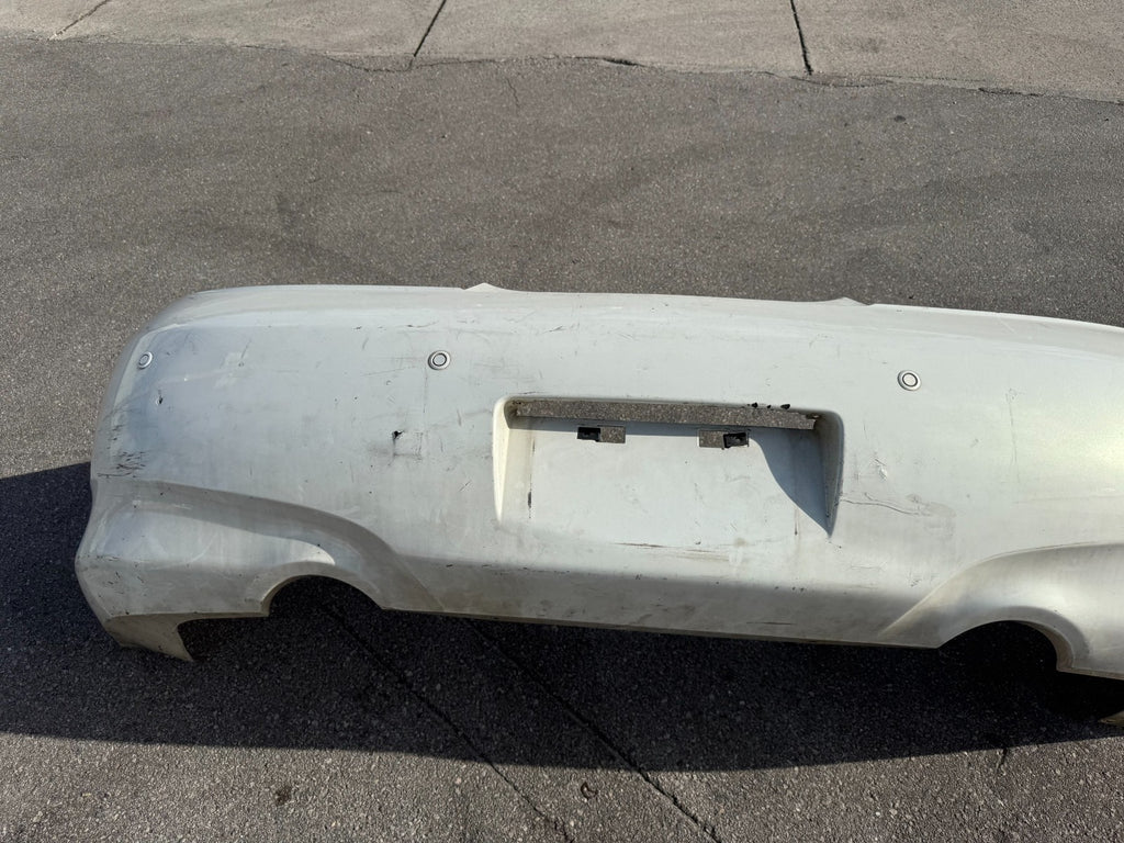 09 15 INFINITI G37 Q60 CONVERTIBLE REAR BUMPER COVER WITH SENSORS OEM #3298