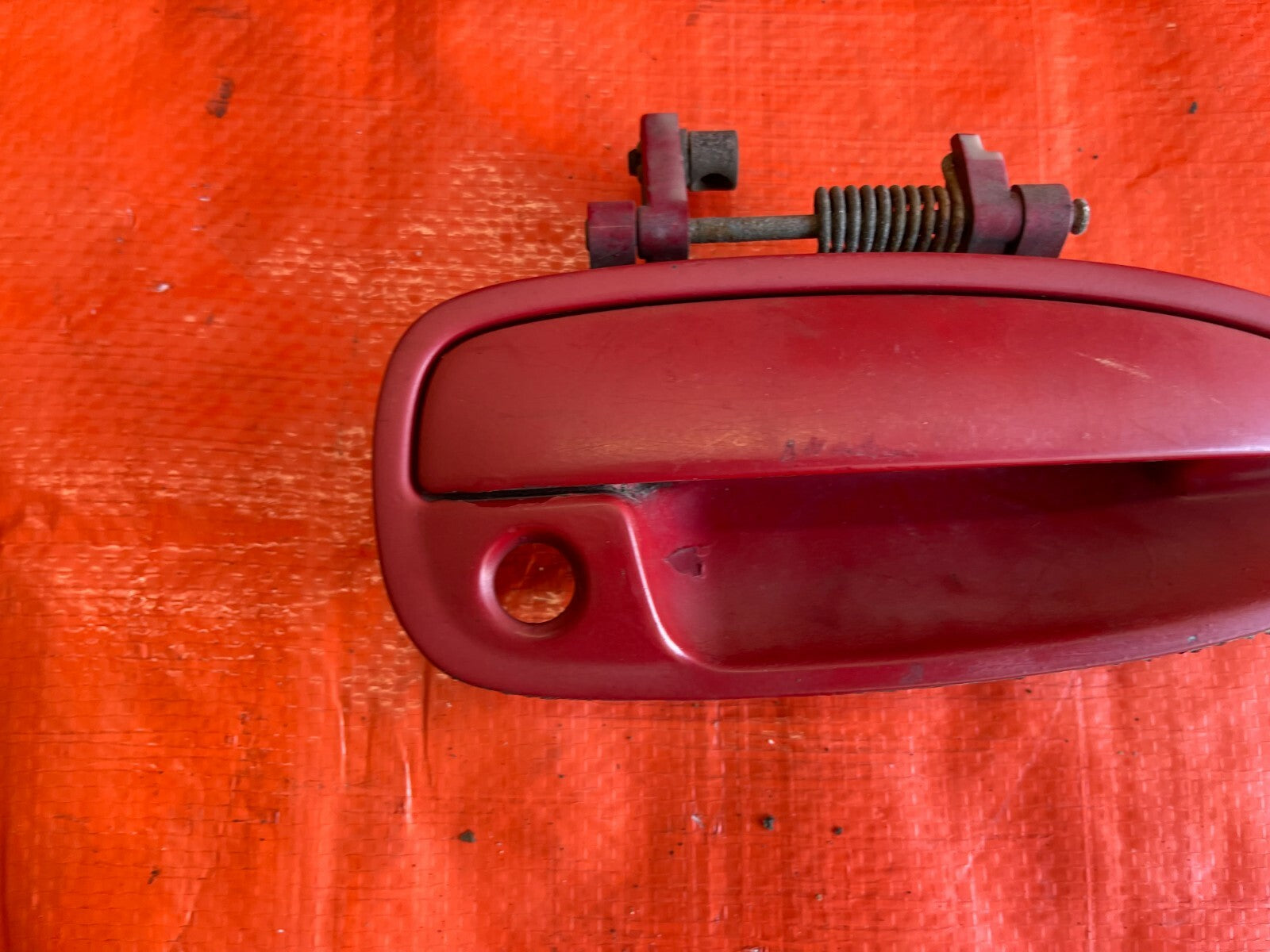 94 01 ACURA INTEGRA   EXTERIOR   PASSENGER RIGHT FRONT   DOOR HANDLE   RED   OEM4