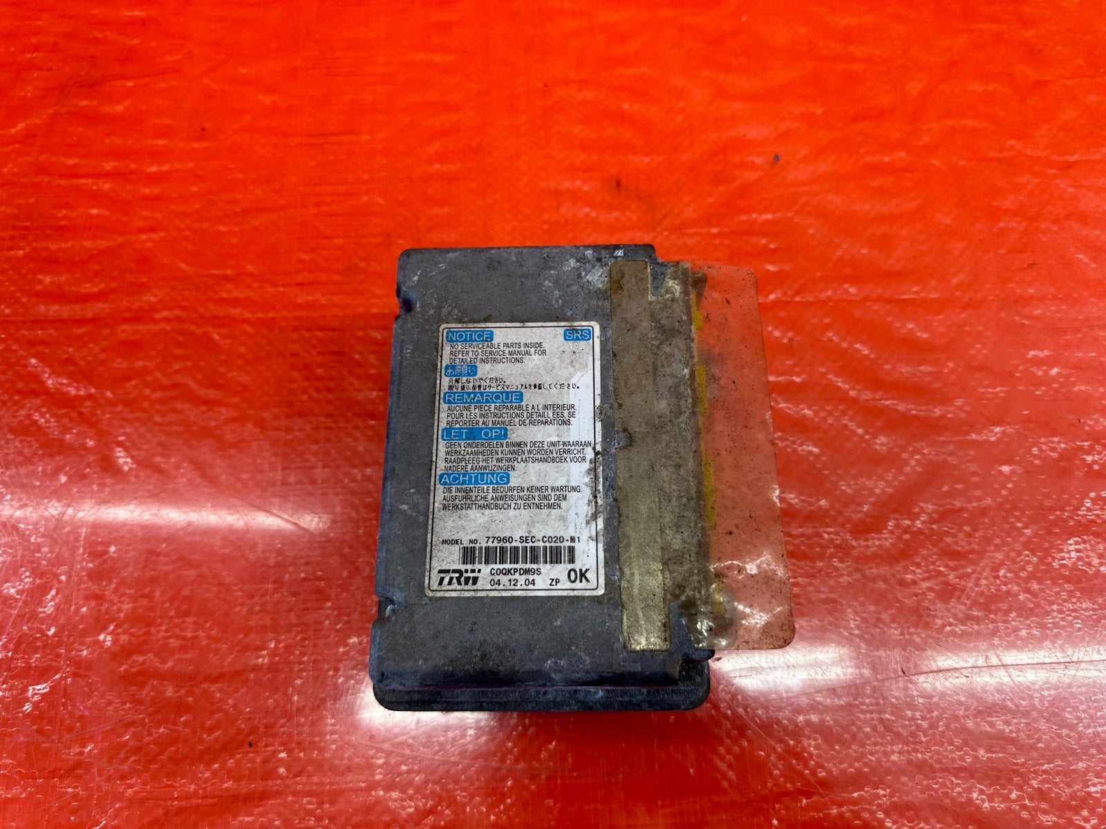 04 05 ACURA TSX   CONTROL MODULE   FACTORY PART # 77960 SEC C02   OEM #2090