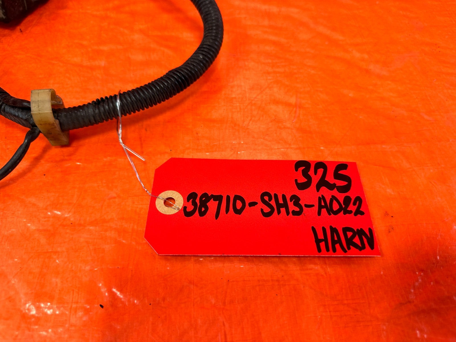 90 91 HONDA CIVIC HATCH   ENGINE BAY UNDER HOOD 38710 SH3 A02 AC HARNESS OEM 3254