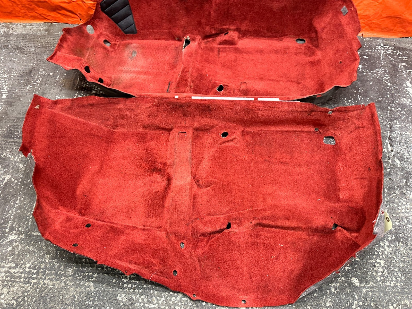 00-09 HONDA S2000 CONV 2.0L 2.2L F20C RED FLOOR CARPET MATS LEFT RIGHT OEM #S2K15