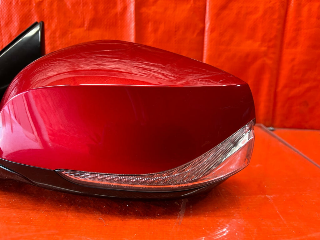 14 20 INFINITI Q50   SIDE VIEW MIRROR DRIVER LEFT SIDE DYNAMIC SUNSTONE RED OEM2