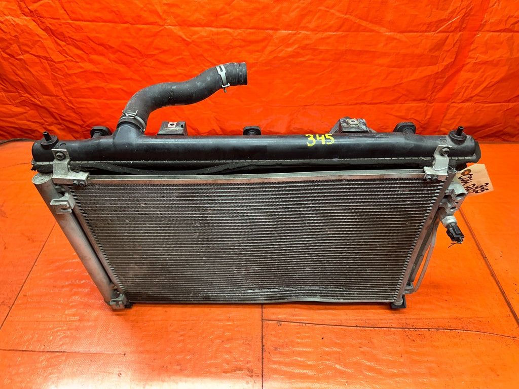 14-15 INFINITI Q50 3.7L AWD ENGINE COOLING RADIATOR WITH CONDENSER SHROUD FANS #11
