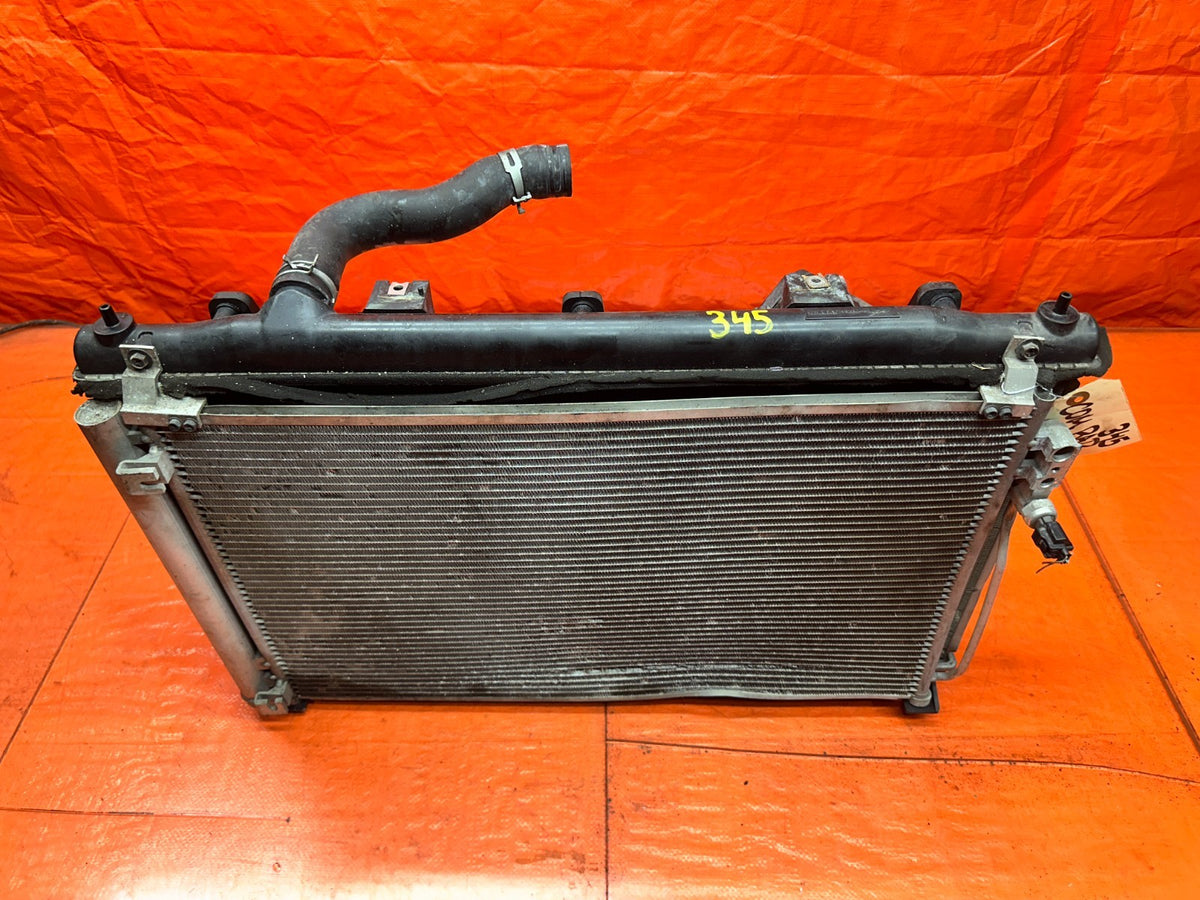14-15 INFINITI Q50 3.7L AWD ENGINE COOLING RADIATOR WITH CONDENSER SHROUD FANS #11