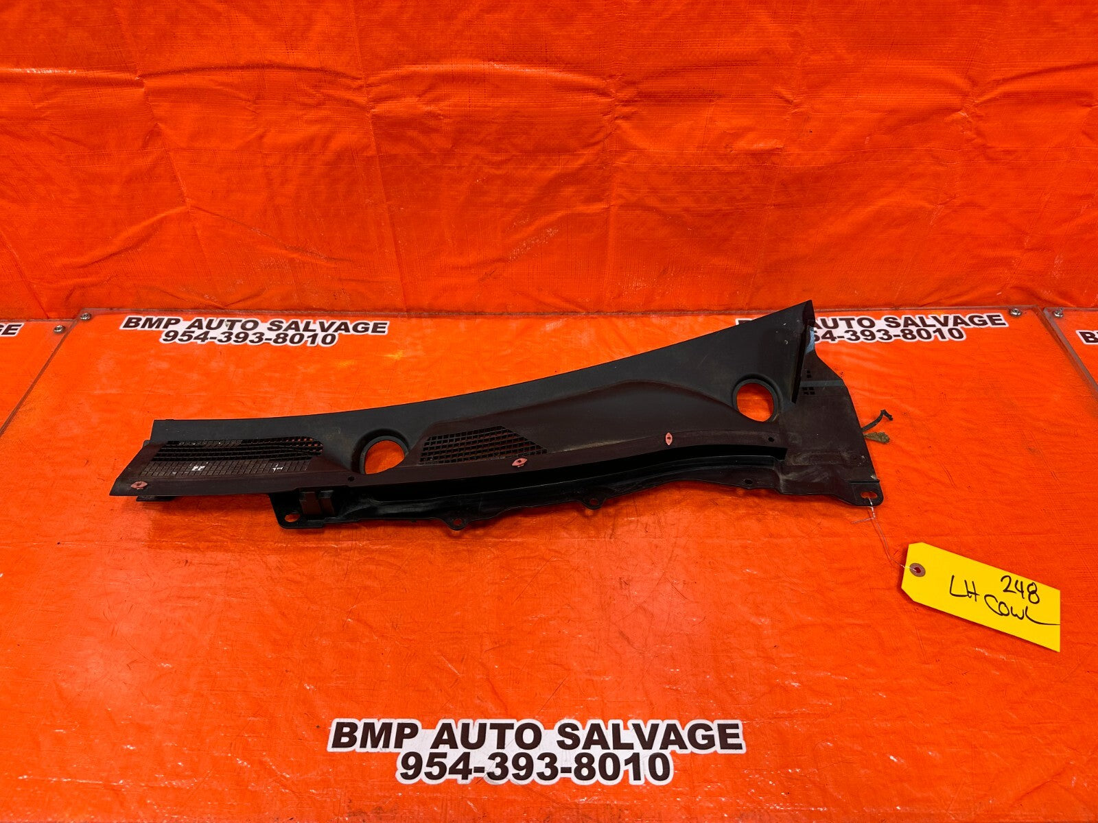 08 15 INFINITI G37 & Q60   2D COUPE   WIPER COWL TRIM   LEFT SIDE   OEM #2480