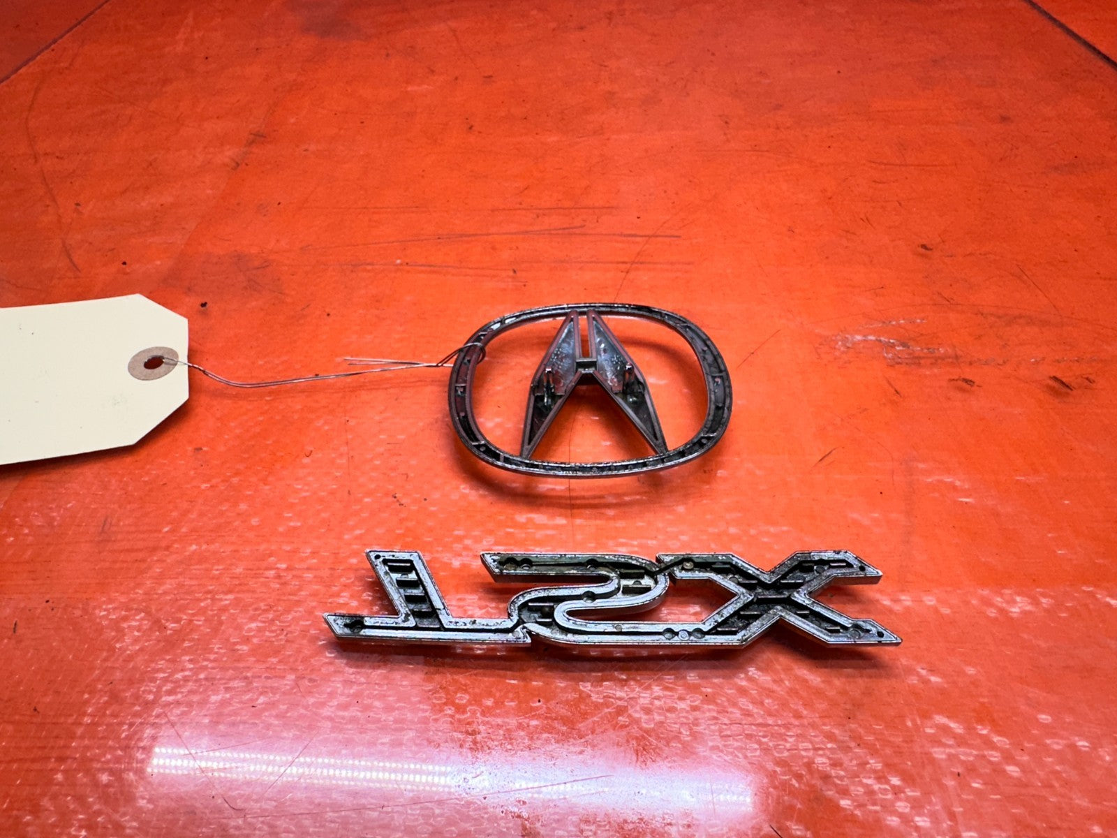 04 08 ACURA TSX 2.4L REAR TRUNK LID EMBLEM BADGE SET OEM #3306