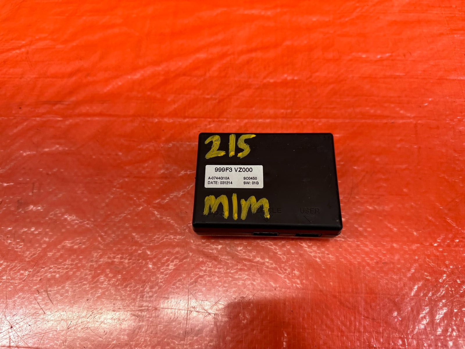 2016 16 INFINITI Q50   RED SPORT 400   SONAR CONTROL MODULE   OEM FACTORY #2155