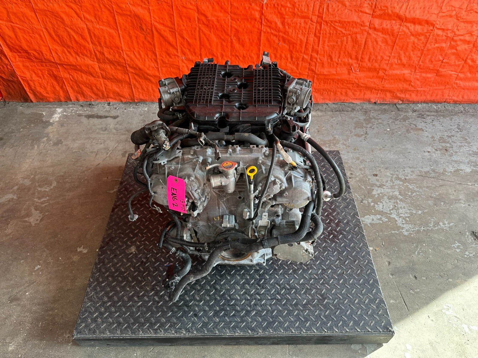 2012 12 INFINITI M35H M35 HYBRID   ENGINE MOTOR LONG BLOCK ASSEMBLY   OEM0