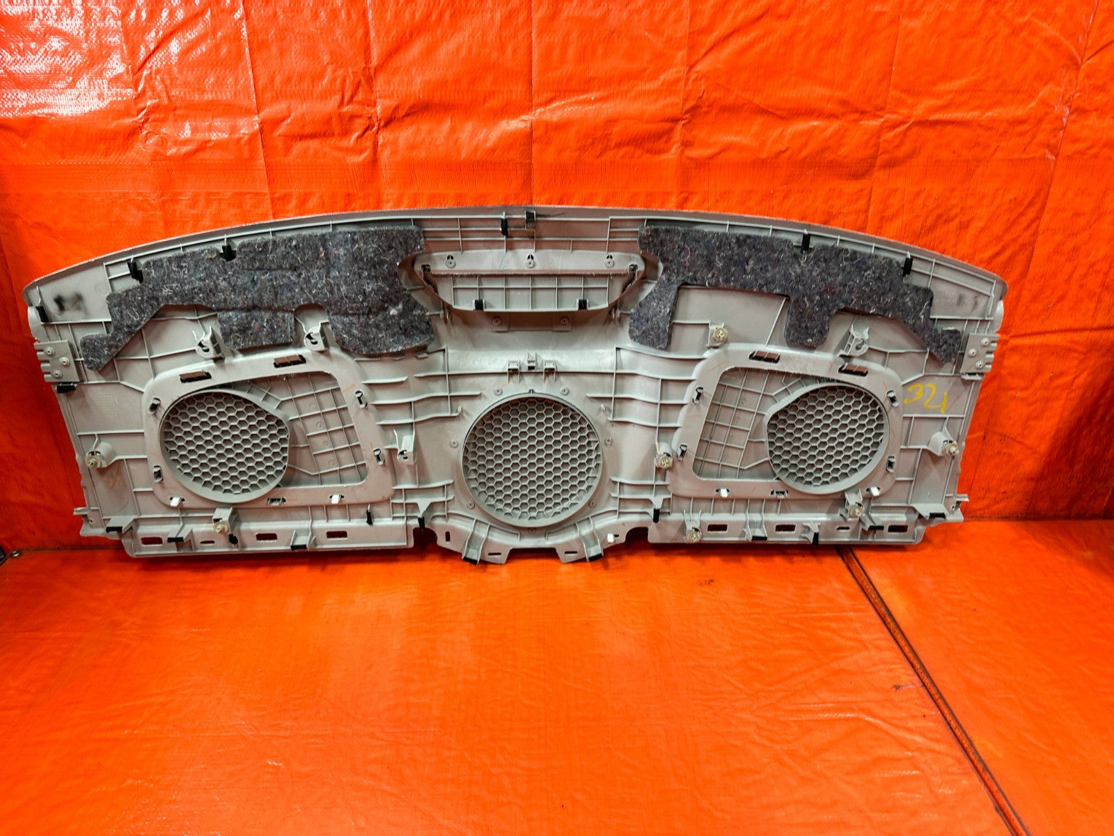 09 14 ACURA TSX   REAR SPEAKER COVER TRAY LINER TRIM  GRAY COLOR   OEM #3218