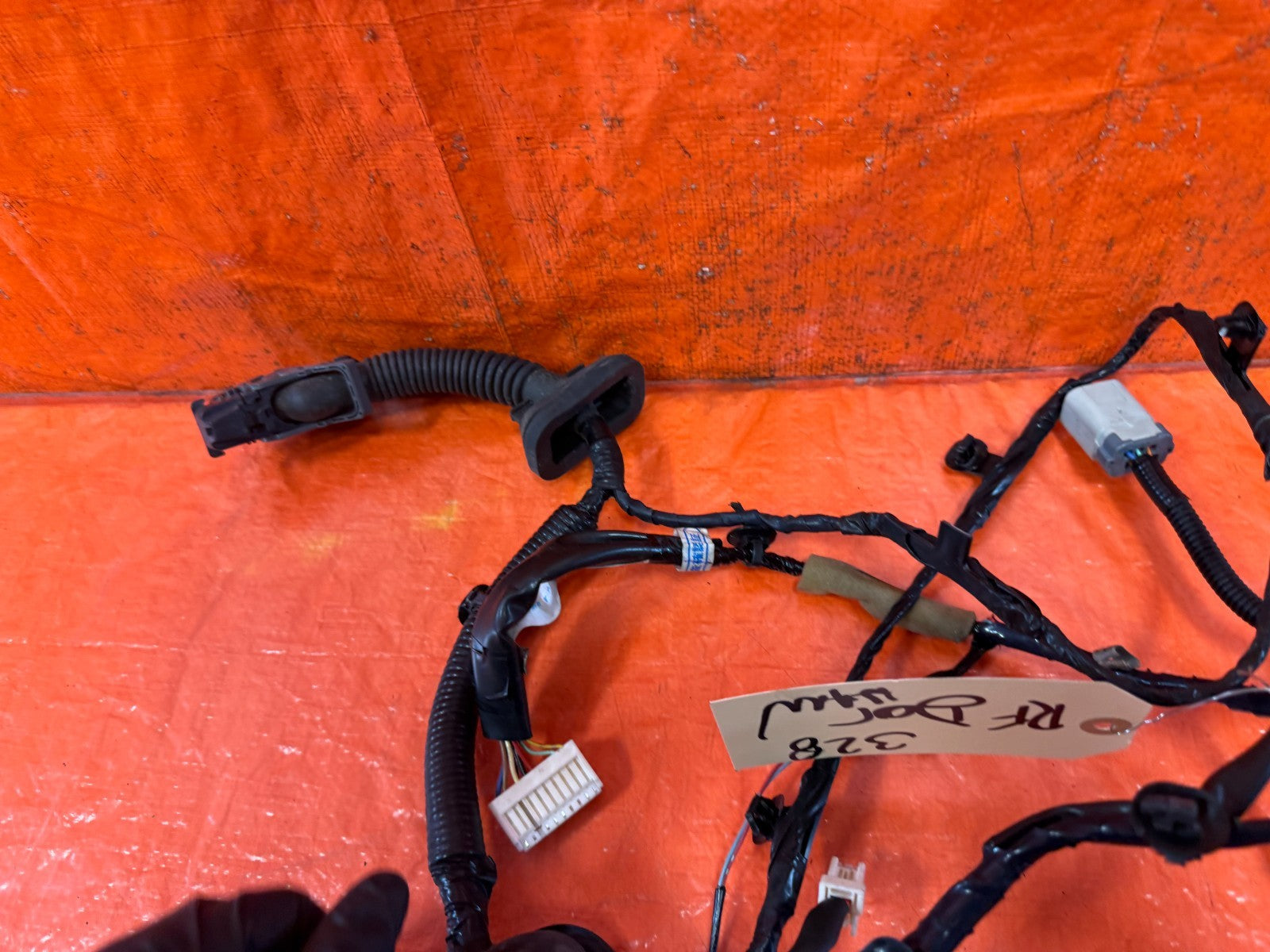 08 15 INFINITI G37 & Q60 COUPE RIGHT  FRONT DOOR WIRING HARNESS WIRE LOOM #3287