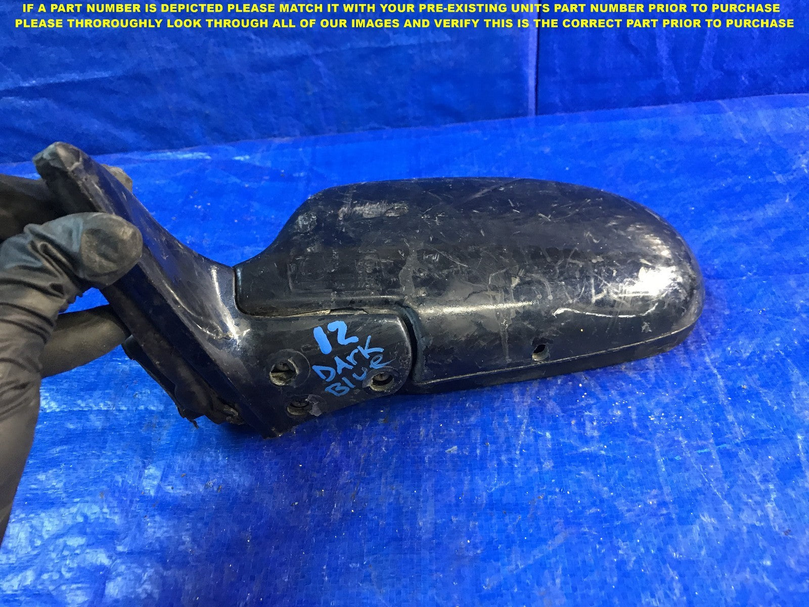 OEM 1990 1991 1992 1993 HONDA ACCORD DRIVER LEFT SIDE VIEW MIRROR .3