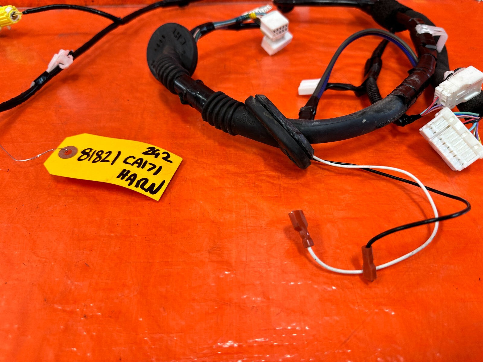 17 20 SUBARU BRZ   PASSENGER RIGHT FRONT DOOR WIRING HARNESS WIRE LOOM   OEM 2921