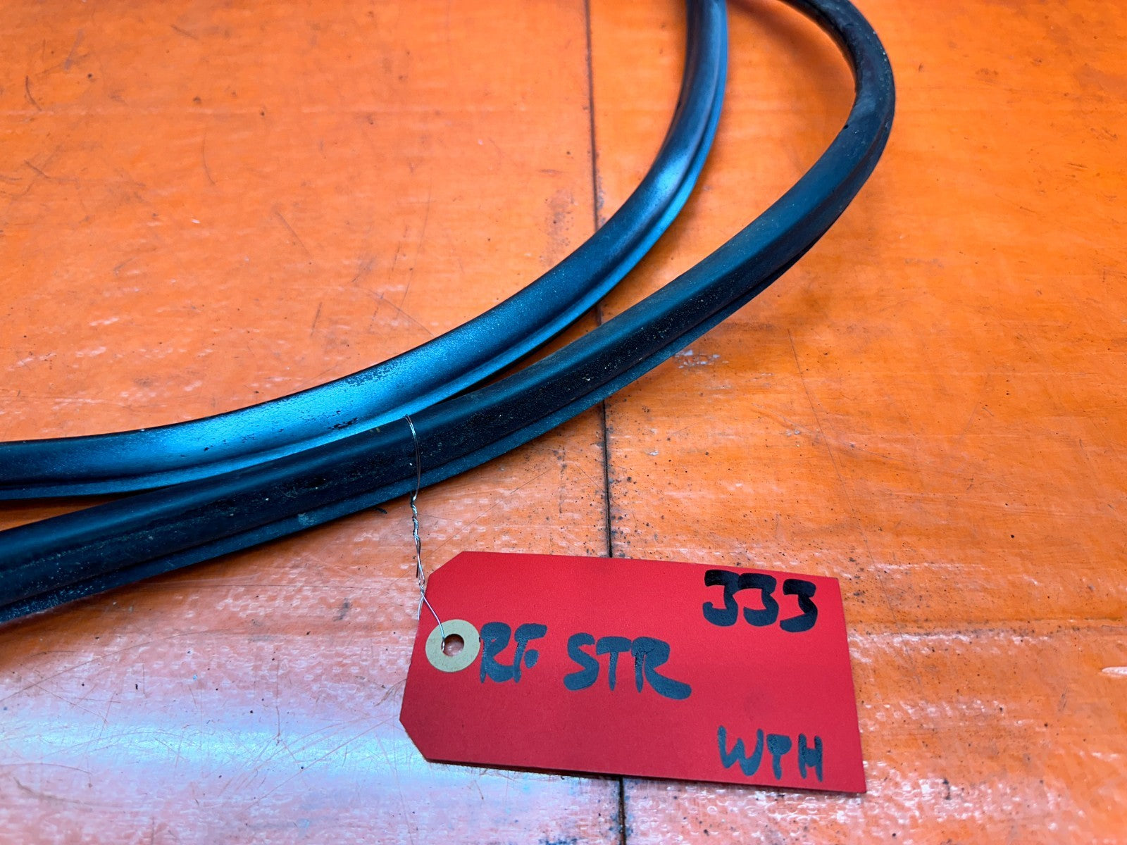 92 95 HONDA CIVIC 2D   PASSENGER RIGHT DOOR WEATHERSTRIP RUBBER SEAL   OEM #3334