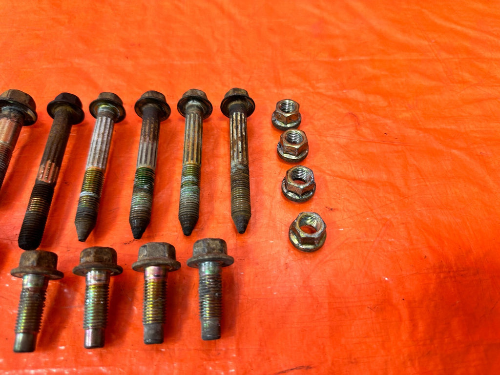 92 00 HONDA CIVIC TRAILING ARM REAR DISC COMPENSATOR ARM BOLTS HARDWARE OEM #2952