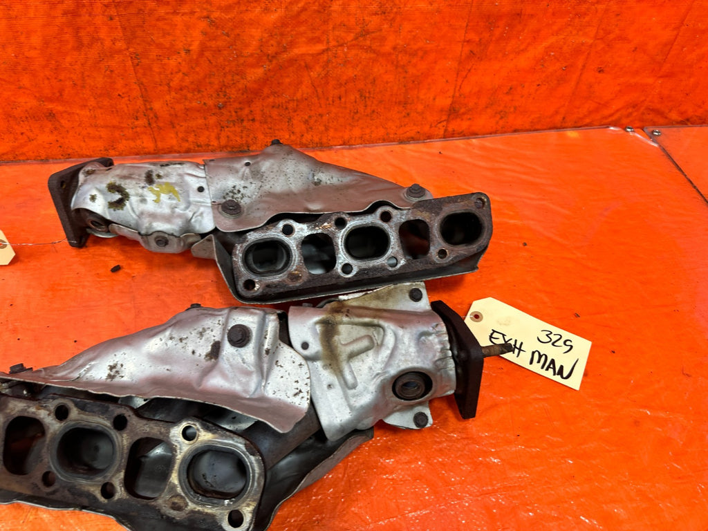 08 15 INFINITI G37 Q60 3.7L EXHAUST MANIFOLDS HEADERS LEFT RIGHT SET #32912