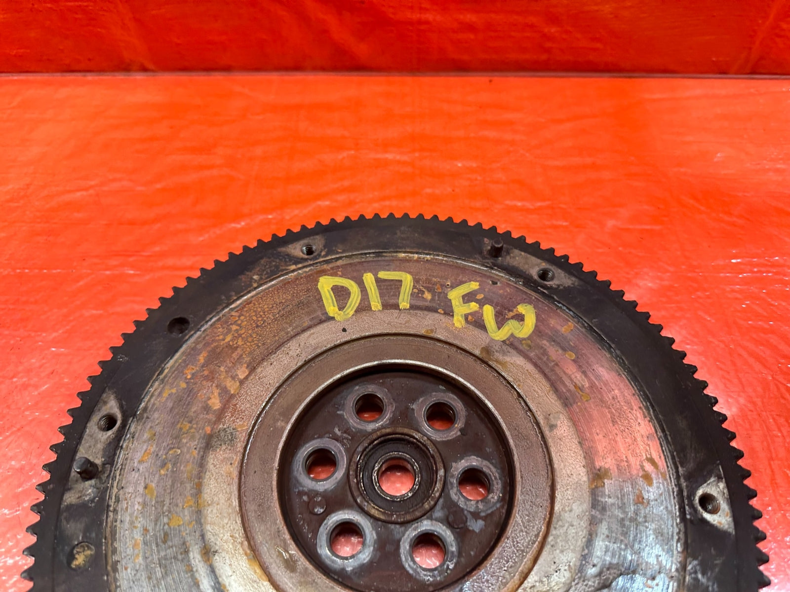 01 05 HONDA CIVIC D17 SOHC 5 SPEED MANUAL STICK SHIFT FLYWHEEL OEM FACTORY  #D177