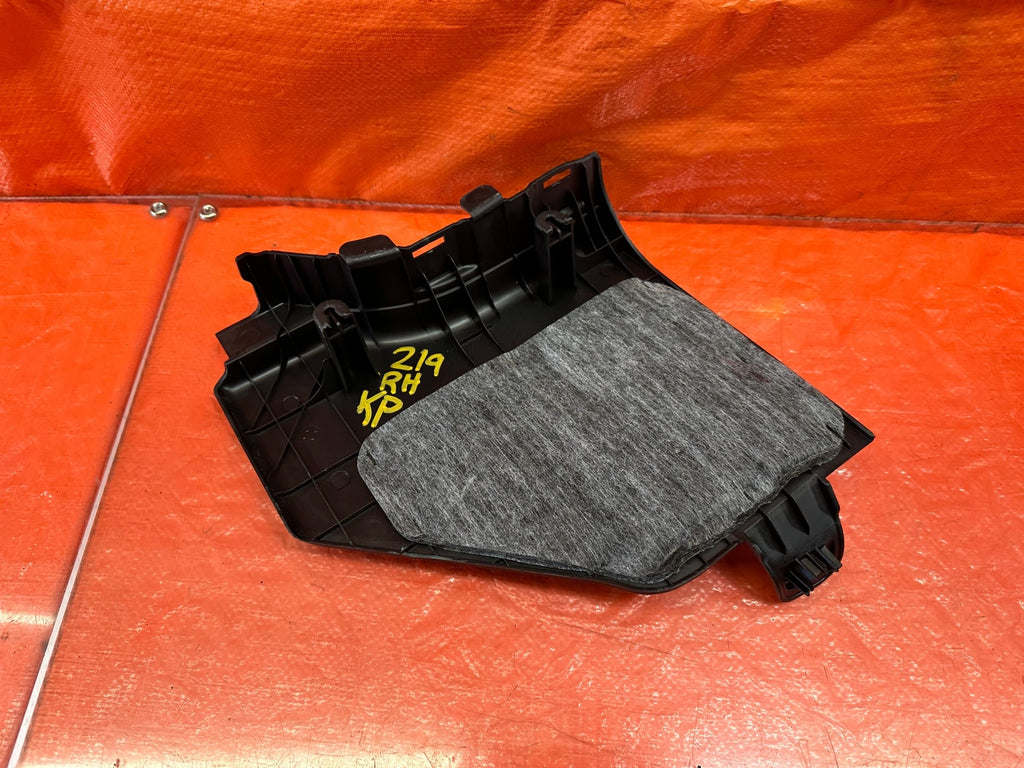 10 16 HYUNDAI GENESIS COUPE   KICK PANEL   PASSENGER RIGHT SIDE   BLACK OEM #2198