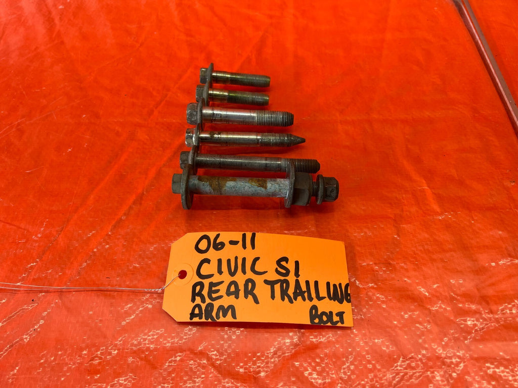 06 11 HONDA CIVIC SI REAR LOWER CONTROL / TRAILING ARM TO CHASSIS BOLTS OEM #1350