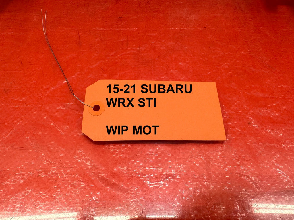 15 21 SUBARU WRX & STI   WINDSHIELD WIPER MOTOR W/ LINKAGE   OEM FACTORY #18214