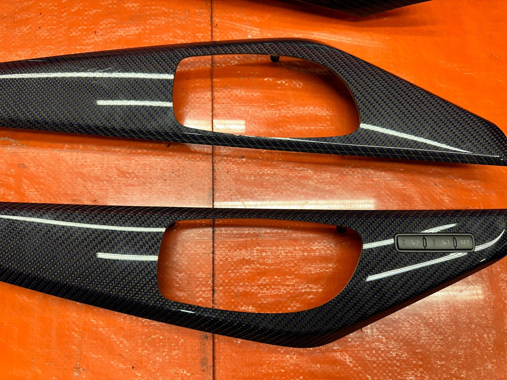 16 23 INFINITI Q60 BLUE CARBON FIBER INTERIOR TRIM DASH KIT OEM FACTORY5