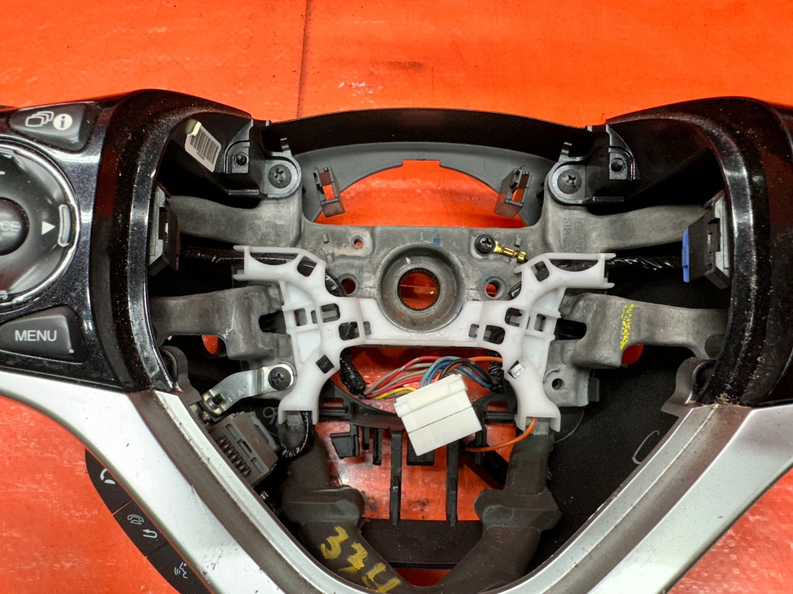 13 15 HONDA CIVIC SI 4D 2.4L LEATHER STEERING WHEEL W/ SWITCHES OEM #3349