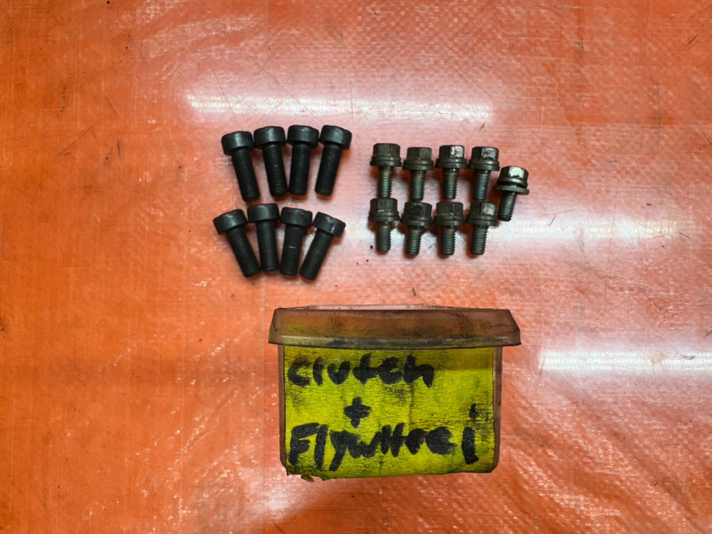 03-08 NISSAN 350Z 3.5L MANUAL CLUTCH AND FLYWHEEL BOLTS HARDWARE SET OEM #3460