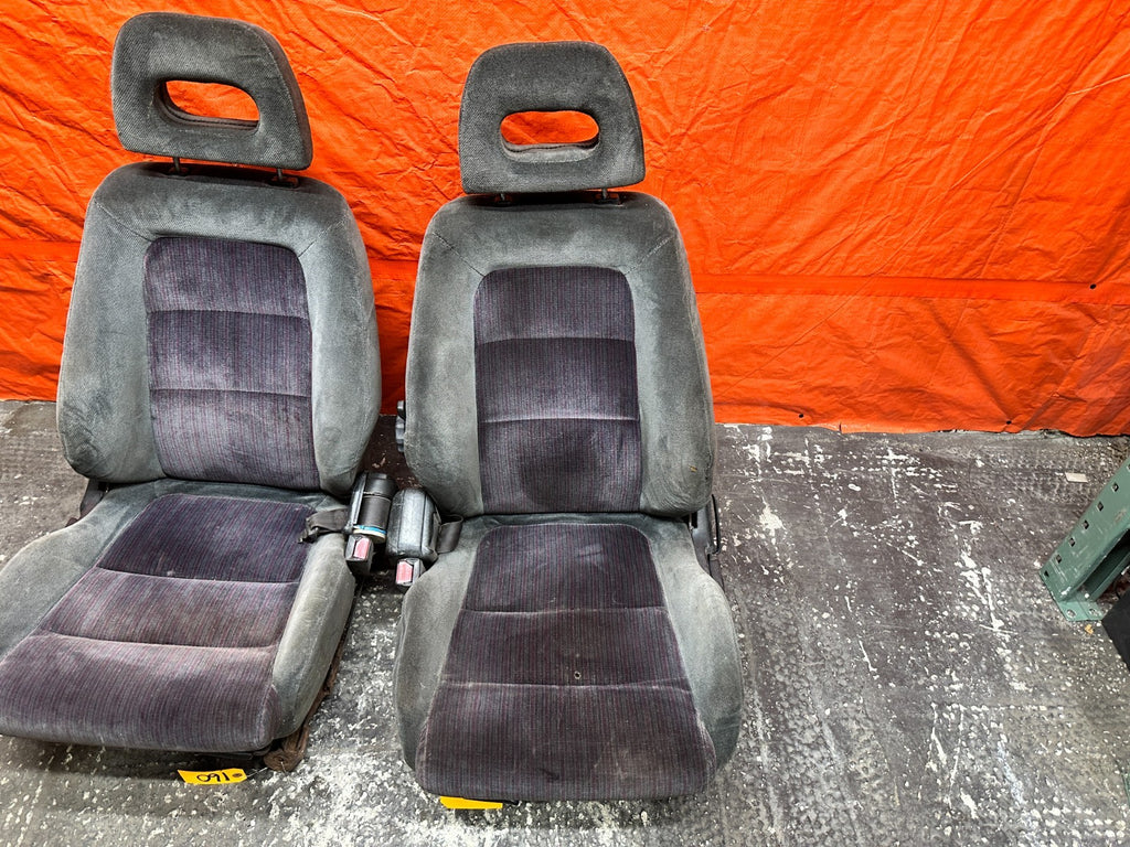 90-93 ACURA INTEGRA DA B17A1 GSR FRONT SEATS PAIR LEFT DRIVER RIGHT PASS OEM 1605