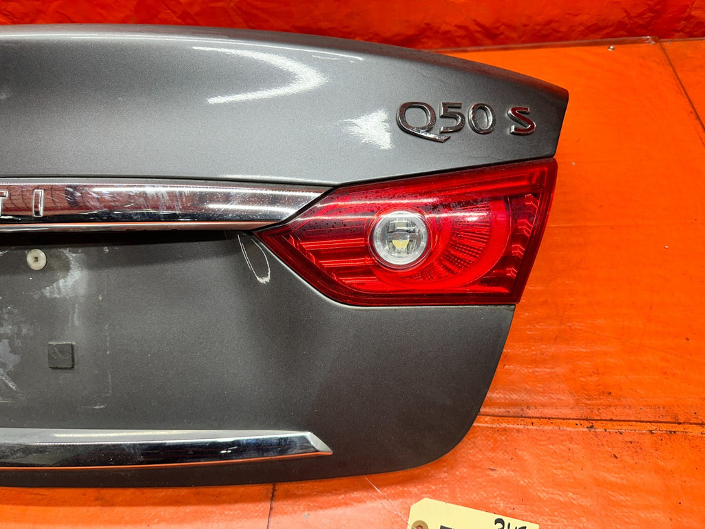 14-15 INFINITI Q50 3.7L AWD REAR TRUNK DECK LID HATCH TAILGATE COMPLETE OEM #3454