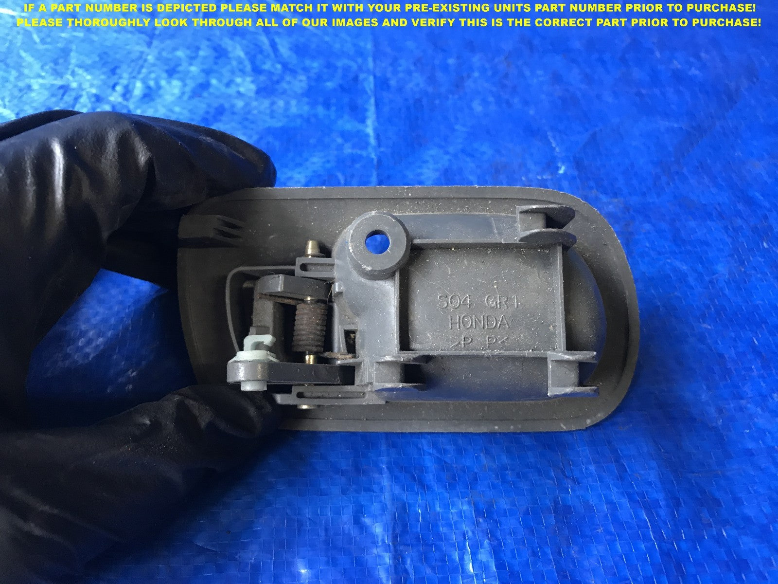 OEM 1996 1998 HONDA CIVIC SEDAN PASSENGER RIGHT REAR INTERIOR DOOR HANDLE   1