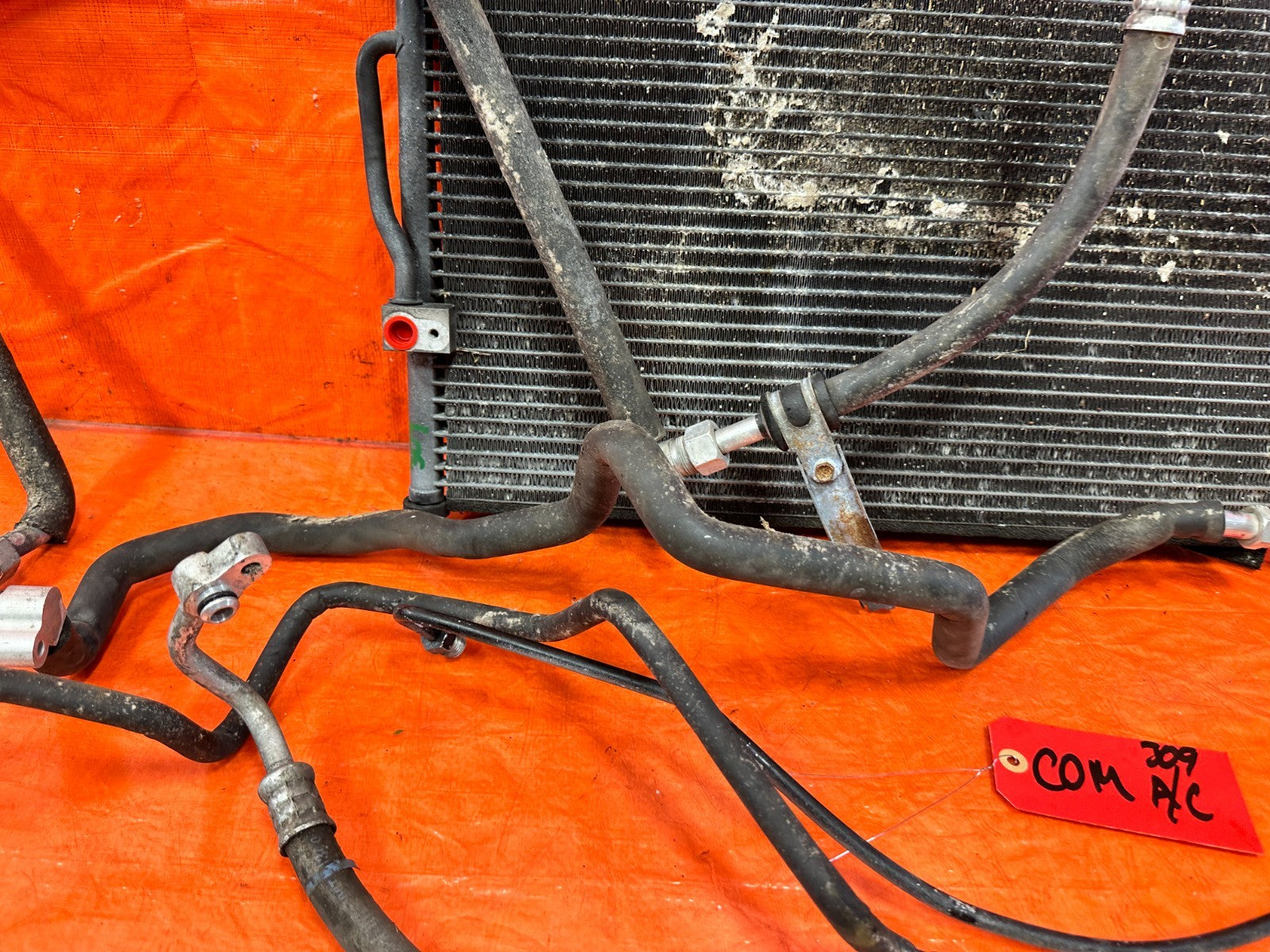 94 01 ACURA INTEGRA   AC LINE SET LINES PIPES HOSES W/ CONDENSER   OEM 3099