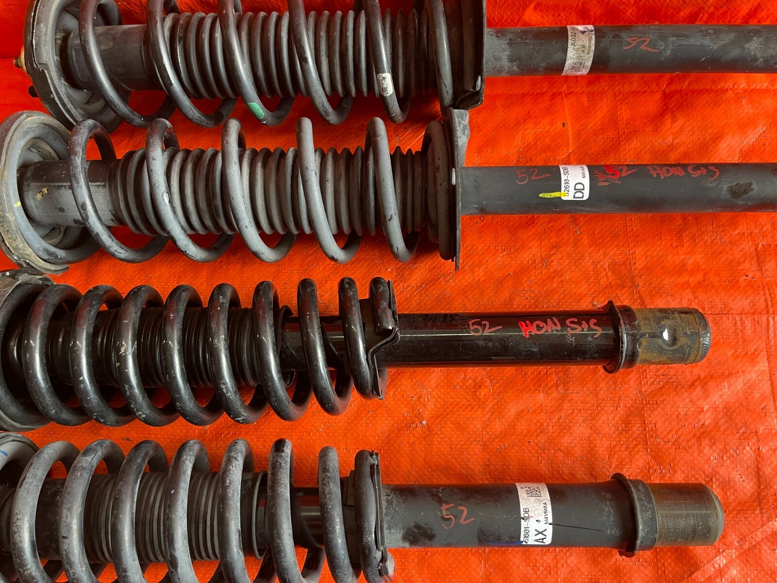 03 05 HONDA ACCORD   4D SEDAN V6 MODEL ONLY   FACTORY SUSPENSION SHOCKS SPRINGS5