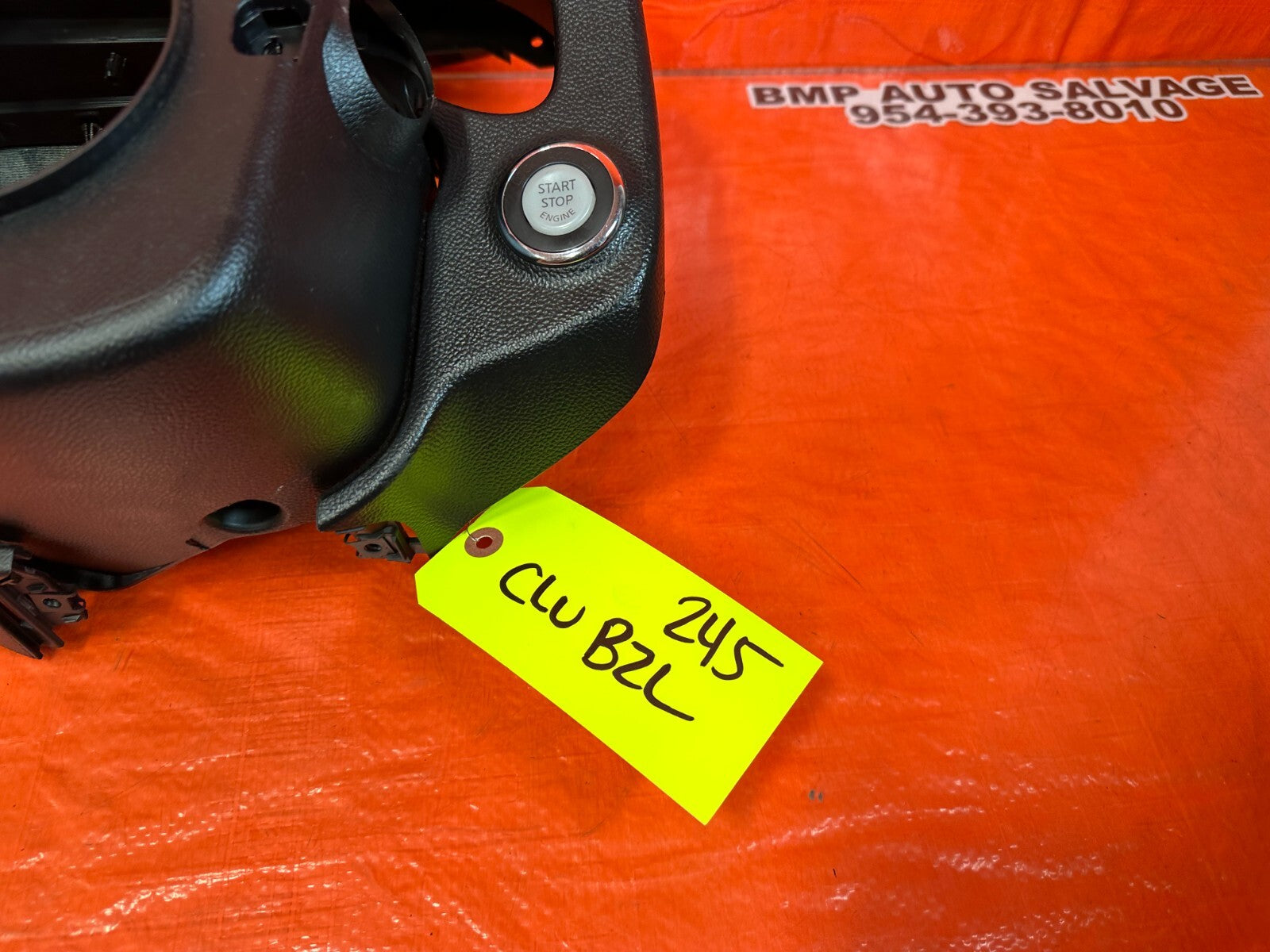 2015 INFINITI G37 Q60 COUPE STEERING COLUMN COVER W/ CLUSTER BEZZEL DAMAGE 2454