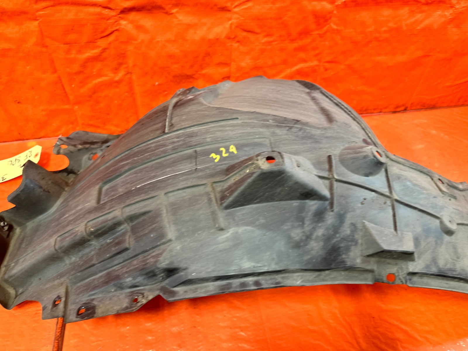 08 15 INFINITI G37 Q60 RIGHT PASSENGER FRONT FENDER REAR SPLASH SHIELD #3296