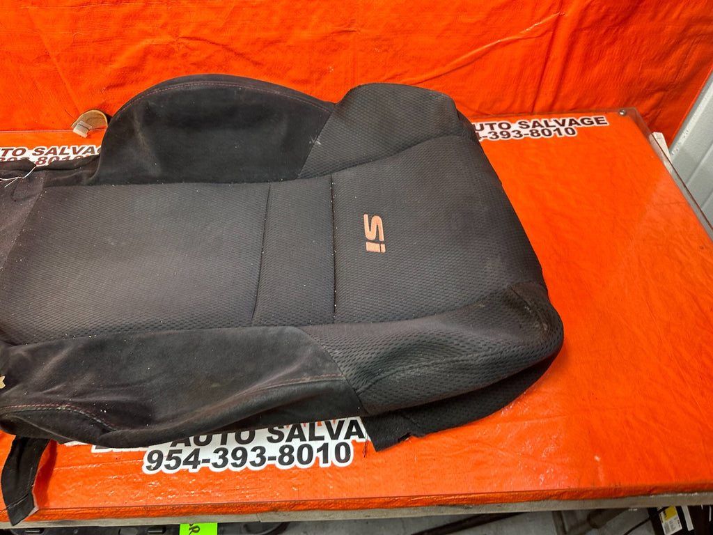 06 11 HONDA CIVIC SI DRIVER LEFT FRONT UPPER SEAT SKIN CLOTH FABRIC COVER OEM 535