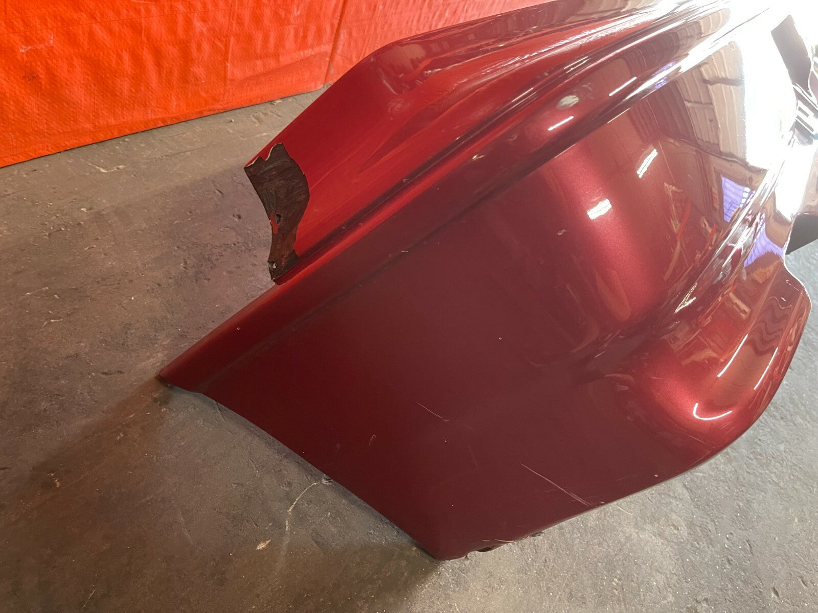 90 91 HONDA CRX   REAR   BUMPER COVER   PAINTED RED   GENUINE FACTORY OEM #617