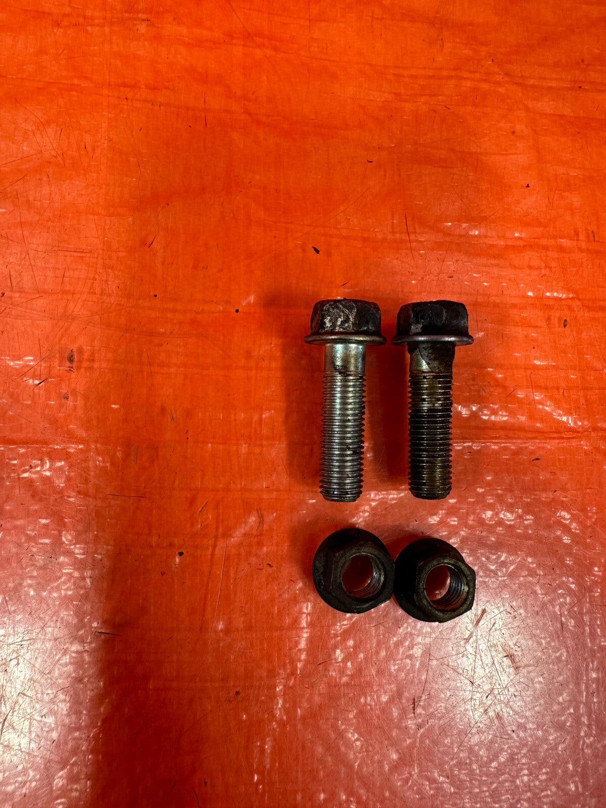 97 01 HONDA PRELUDE   H22 H22A AC COMPRESSOR BRACKET BOLTS NUTS HARDWARE OEM 2597