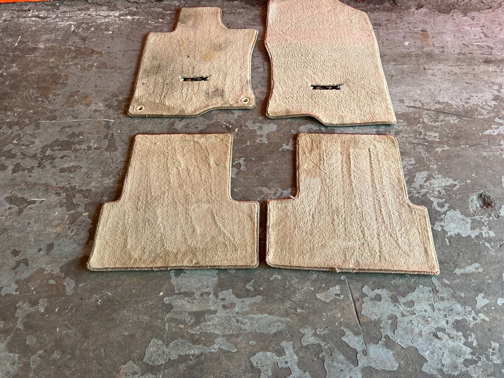 09 14 ACURA TSX   FLOOR MAT SET   IVORY COLOR   LEFT RIGHT FRONT REAR   OEM #1589
