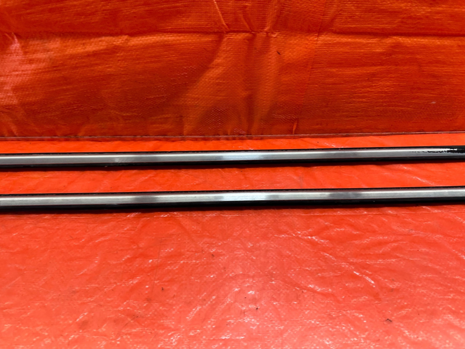92 93 HONDA CIVIC COUPE & HATCH / EXTERIOR DOOR WINDOW GLASS TRIM SET LEFT RIGHT5