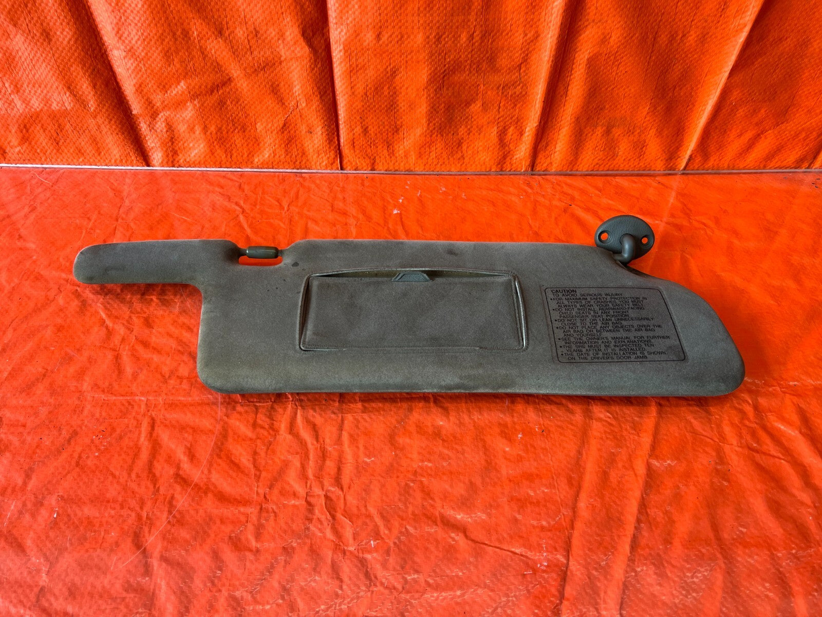 95 96 HONDA PRELUDE   SUN VISOR   PASSENGER RIGHT SIDE   GRAY COLOR   OEM #1388