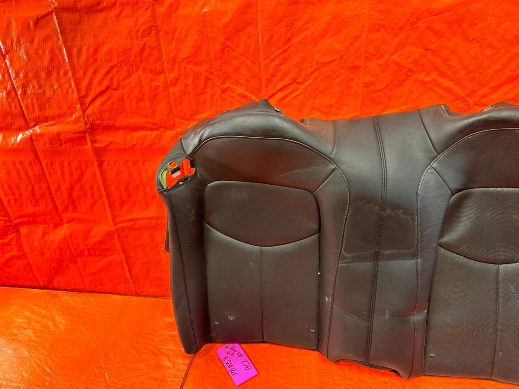 09 15 INFINITI G37 CONVERTIBLE BLACK LEATHER UPPER SEAT LOWER SKIN WRAP OEM 2786
