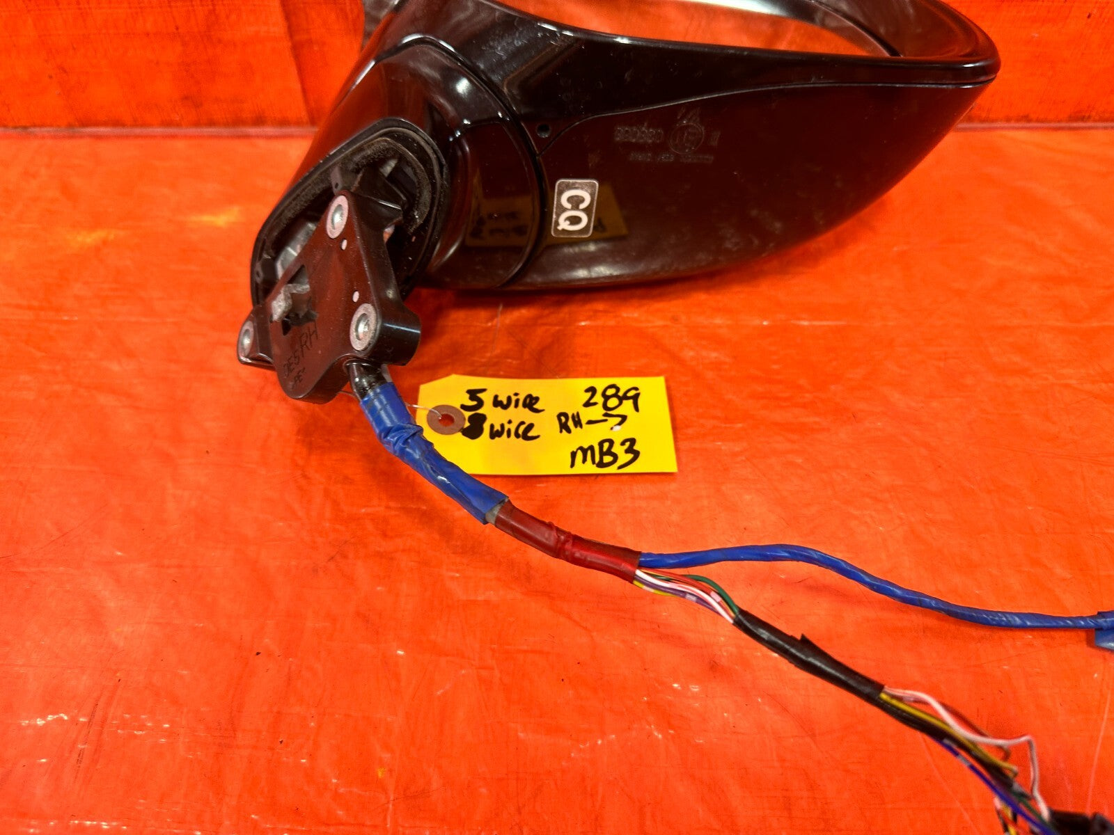 17 20 INFINITI Q60   EXTERIOR SIDE VIEW MIRROR   PASSENGER RIGHT OEM FACTORY 2893