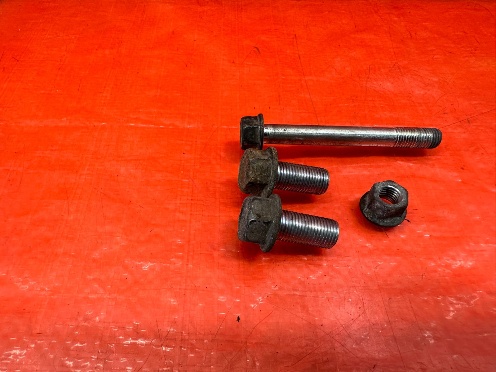 LANCER EVOLUTION X EVO 10 4B11T FRONT ENGINE MOTOR MOUNT BOLTS HARDWARE OEM #2175