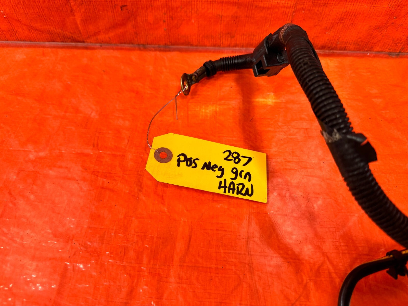 96 00 HONDA CIVIC NEGATIVE & POSITIVE TERMINAL CHARGE STARTER HARNESS   OEM #2871